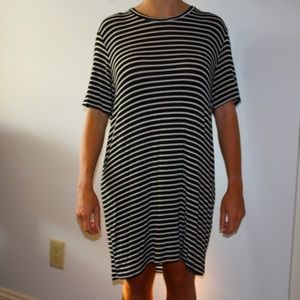 Brandy Melville Black and White Striped Dress